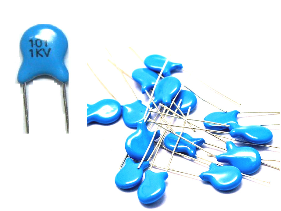 101 1kv  (50x) Disc Ceramic Capacitors 100pF 0.1nF 0.0001uF 101 1000v