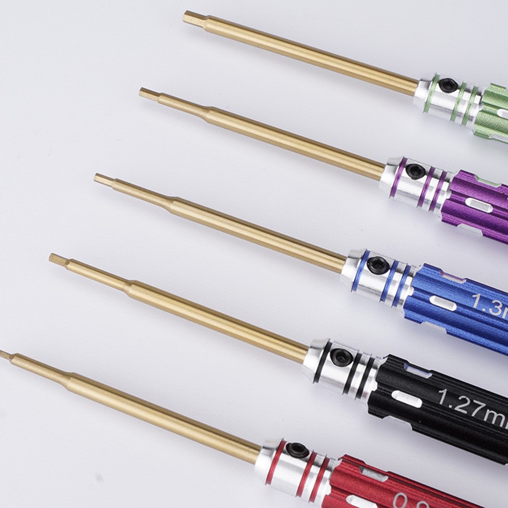 5X 0.9/1.27/1.3/1.5/2.0mm Hex Screw Driver Repair Set for for Rc car/Boat/Drone