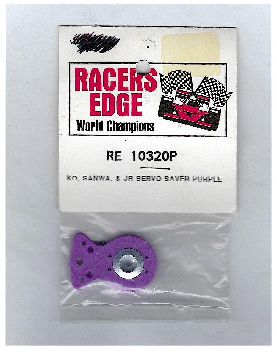 Vintage RC Car Buggy Racers Edge RE 10320P Purple Servo Saver KO Sanwa JR RC10