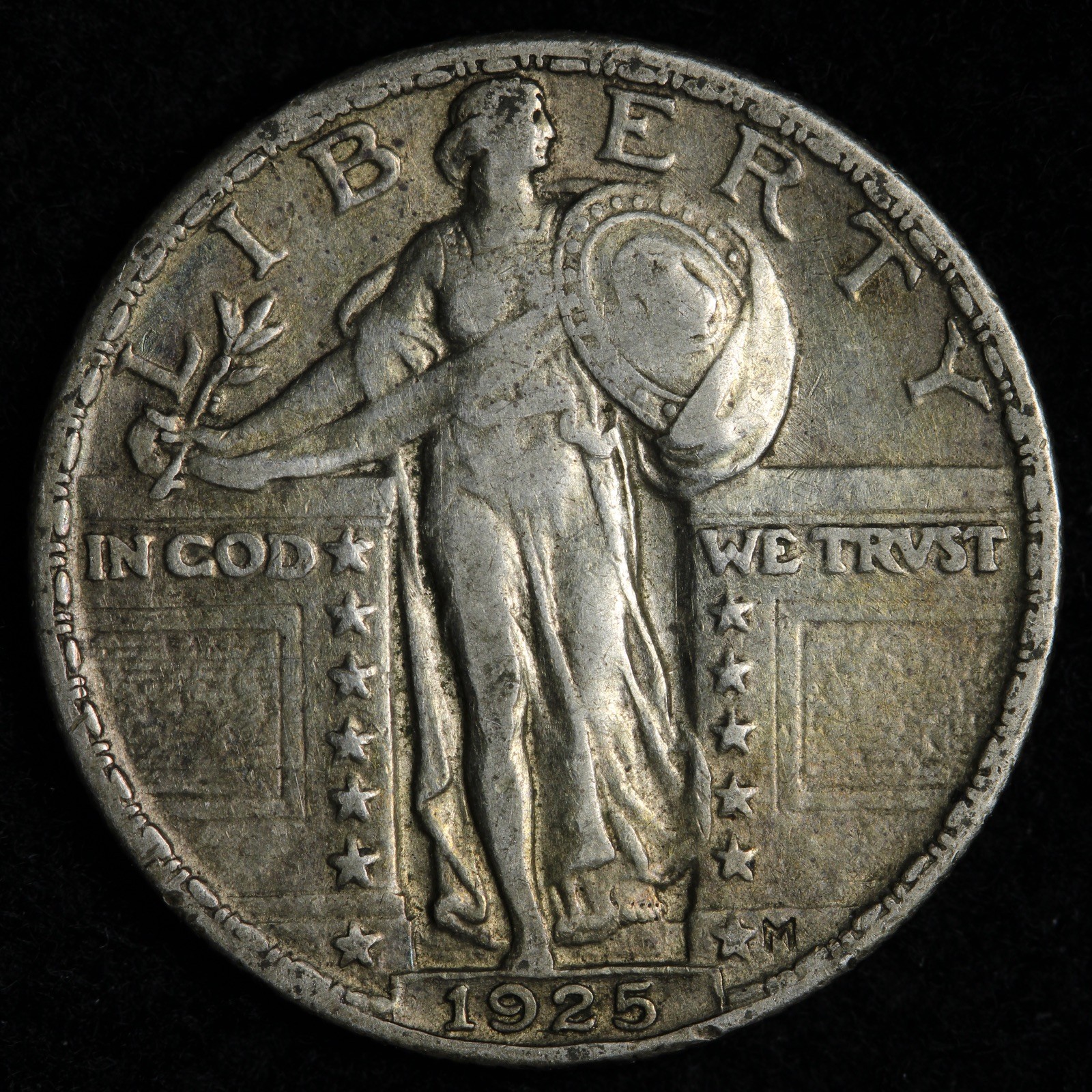 1925 Standing Liberty Silver Quarter AU E276 ZWRLK