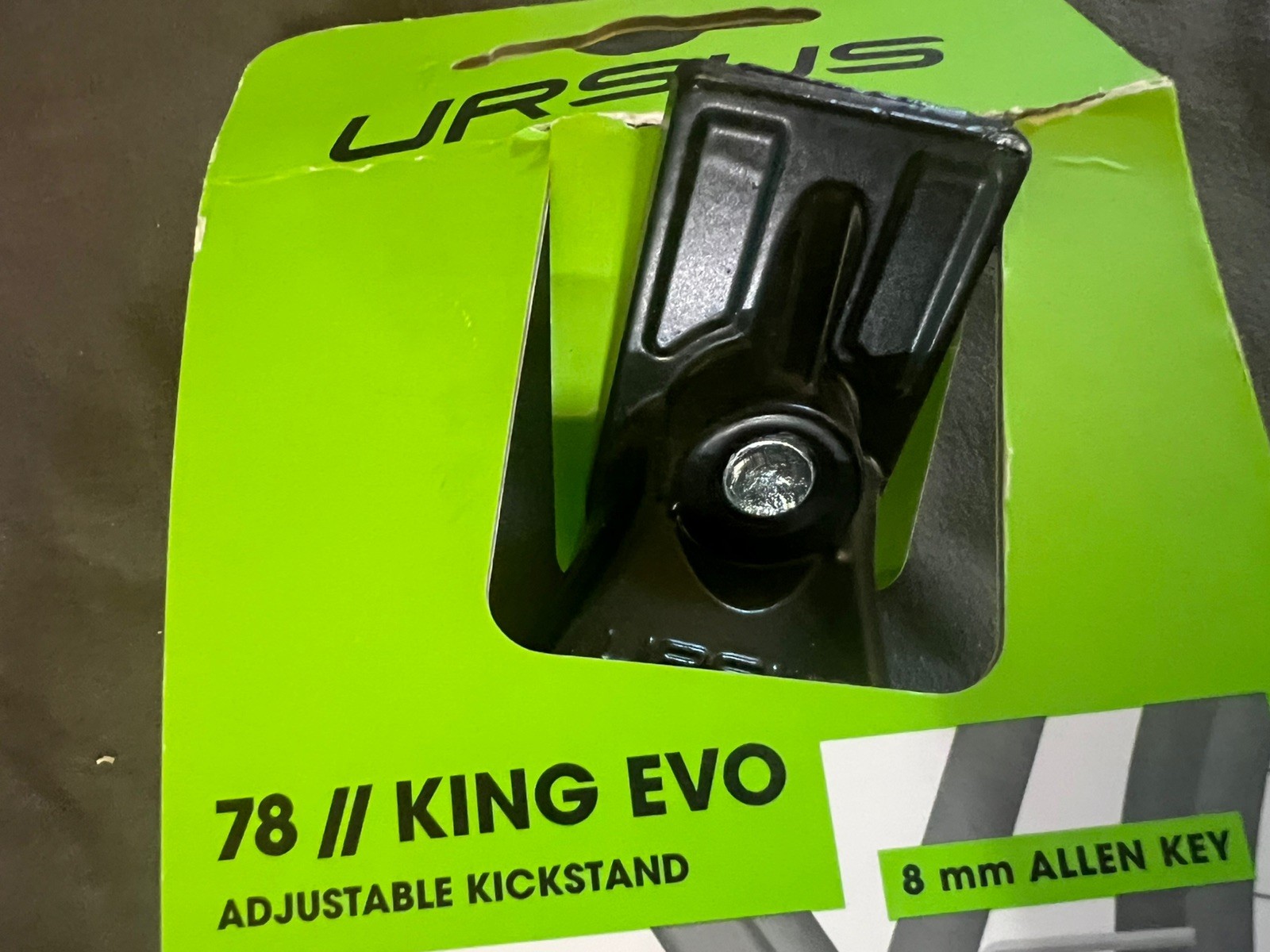 Ursus King Evo Central Kickstand, Black, 24" / 26" / 28" (700c)