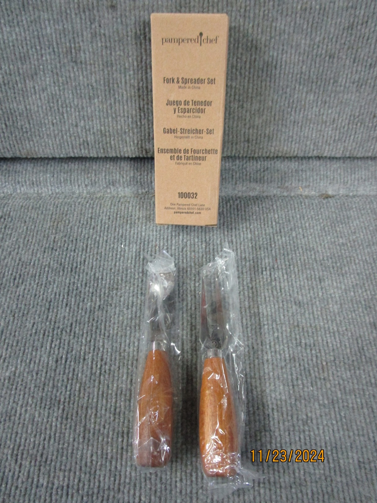 Pampered Chef Fork & Spreader Set 100032