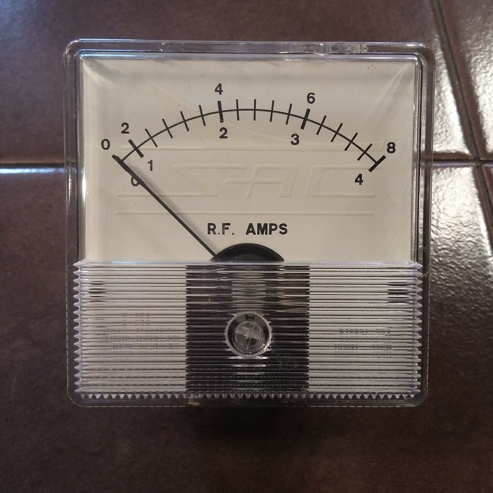SAC Panel Meter R.F. Amps 0-8, 0-4