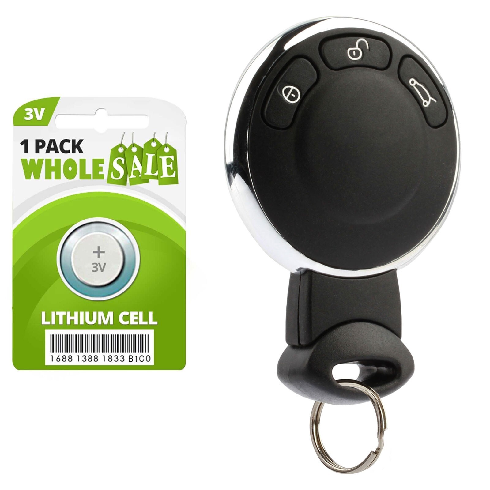 Replacement For 2007 2008 2009 2010 Mini Cooper Key Fob Remote