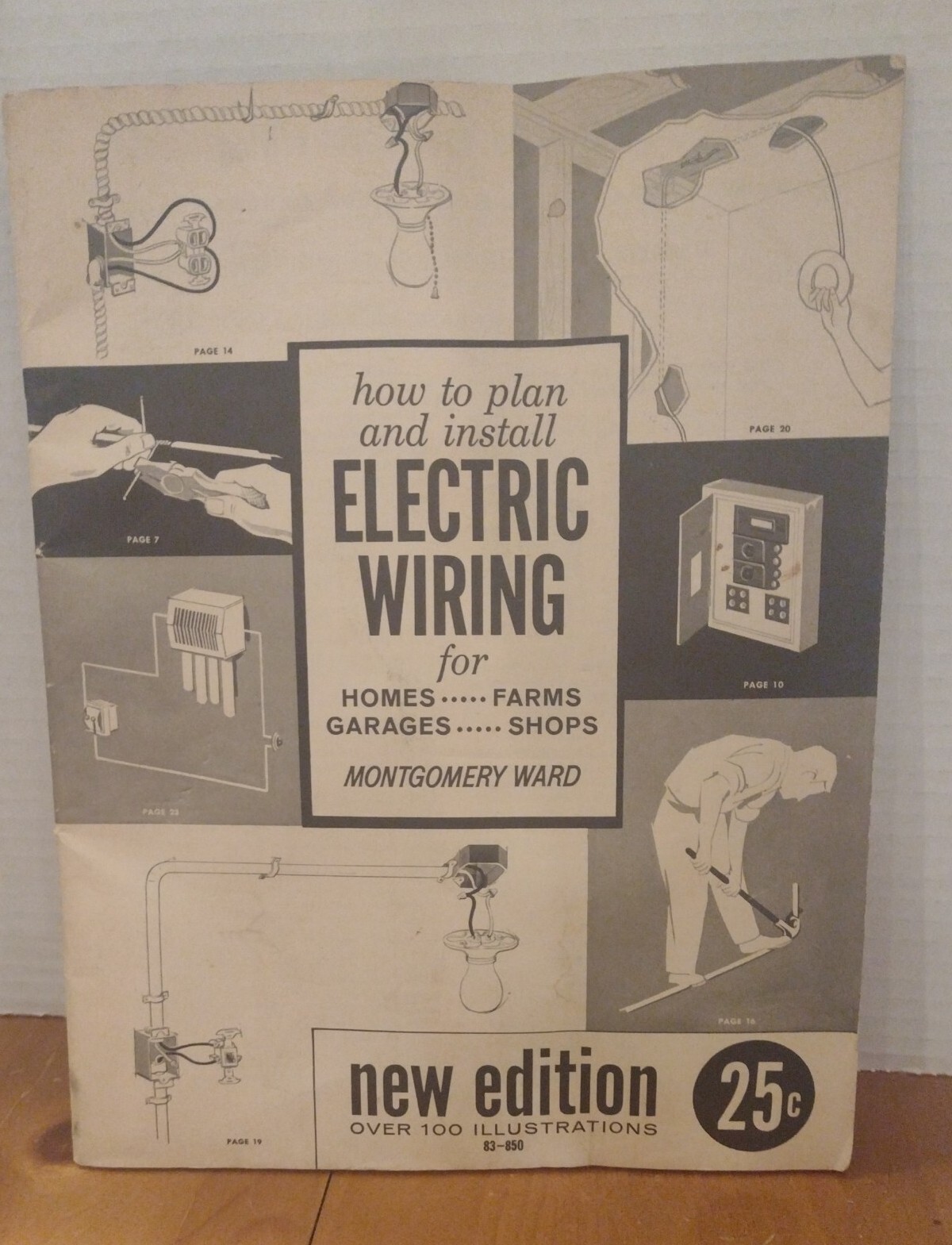 MONTGOMERY WARD  ELECTRICAL WIRING MANUAL BROCHURE GUIDE 1960s VINTAGE