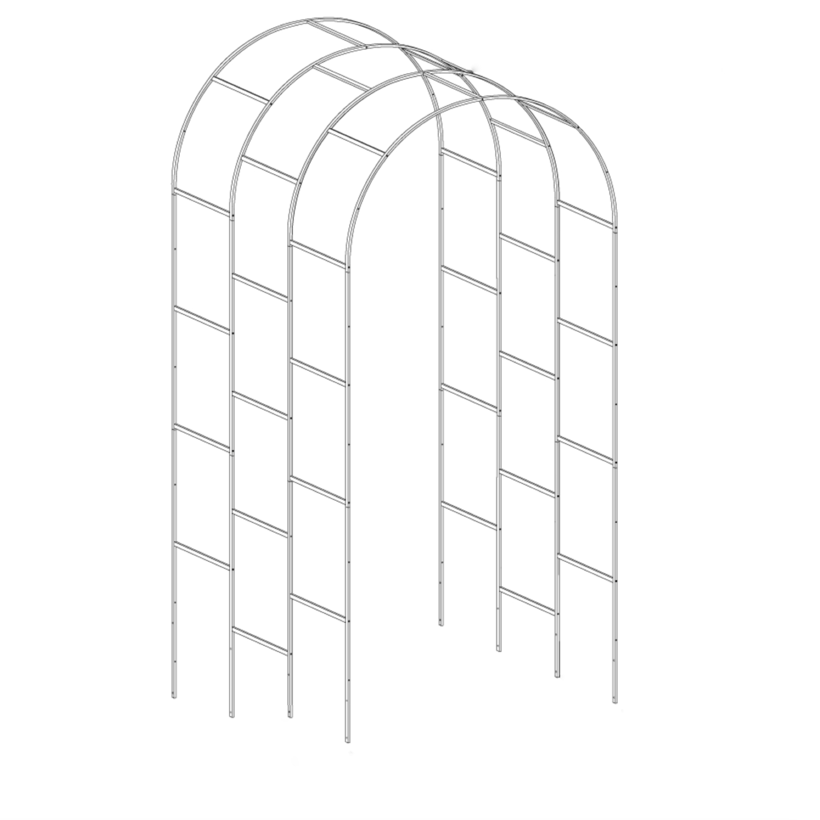 Drip Depot Arched Trellis for Raised Garden Beds
