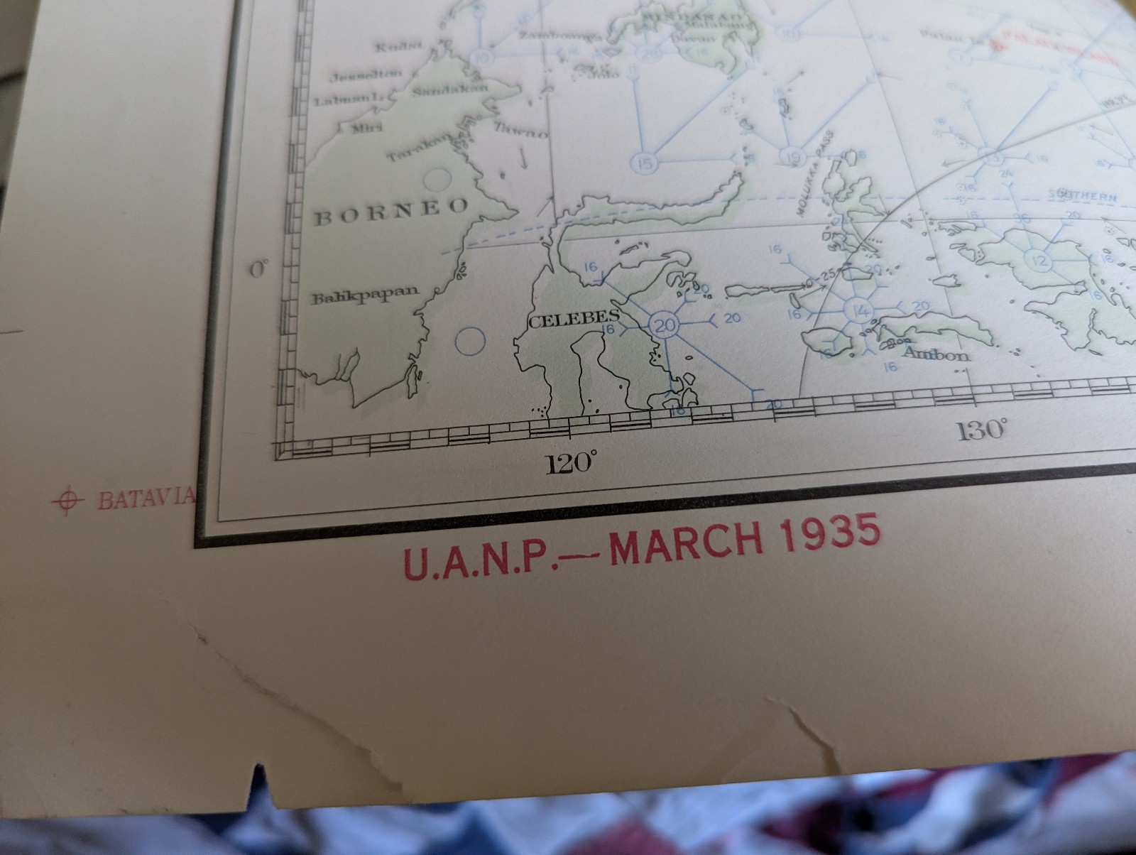 Pilot Chart Upper Air - North Pacific Ocean March 1935 Interwar No.1401a