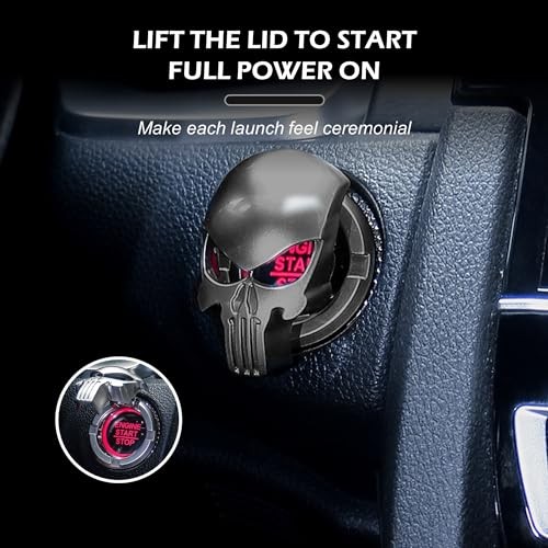 Universal Car Push Button Cover - Protective, Anti-Scratch Punisher-Black