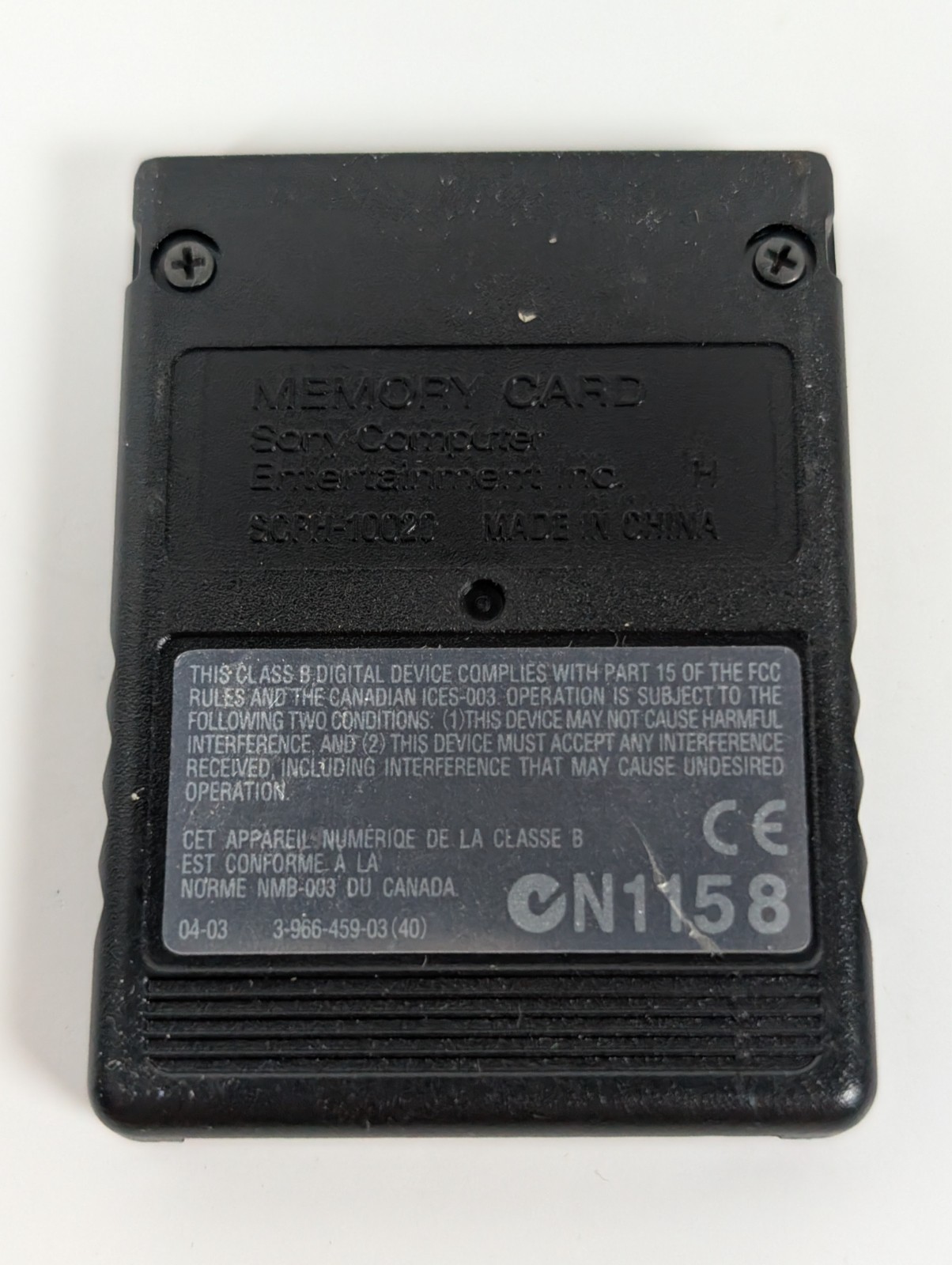 Black Sony Playstation 2 PS2 Original OEM MagicGate 8mb Memory Card Authentic PS