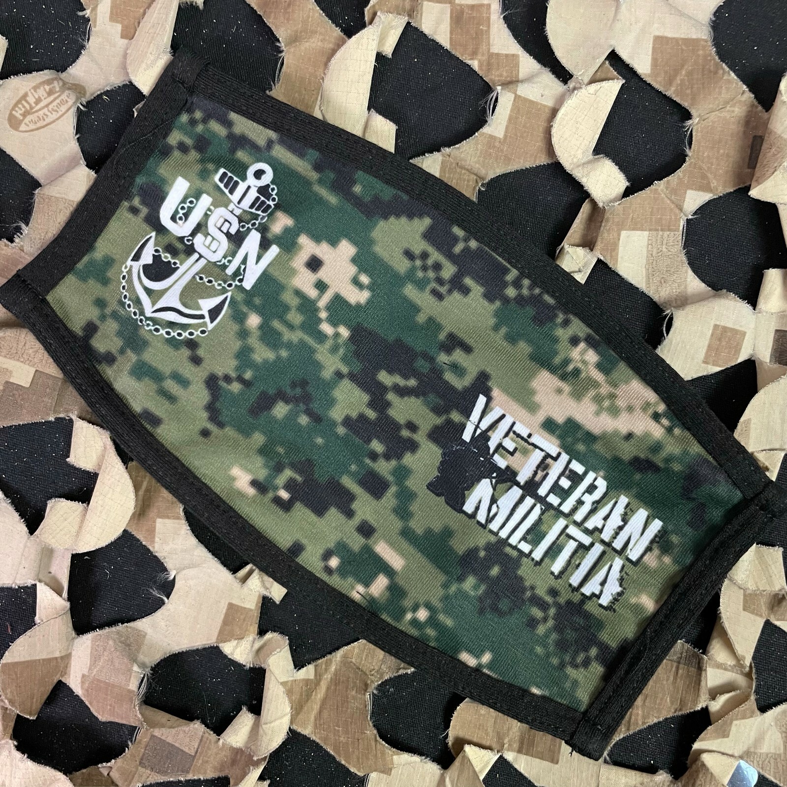 NEW HK Army Anti-Dust Face Covering - Navy Veteran Militia