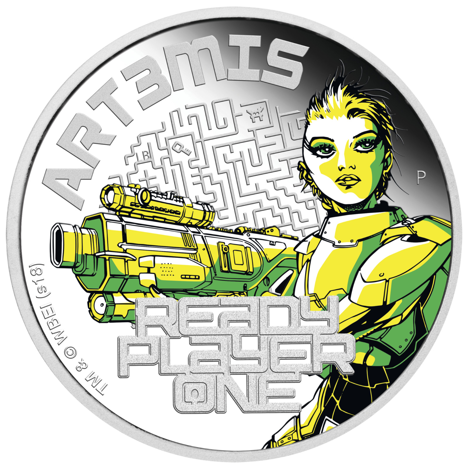 2018 Ready Player One - Art3mis 1 oz Silver Proof $1 Coin Spielberg new movie