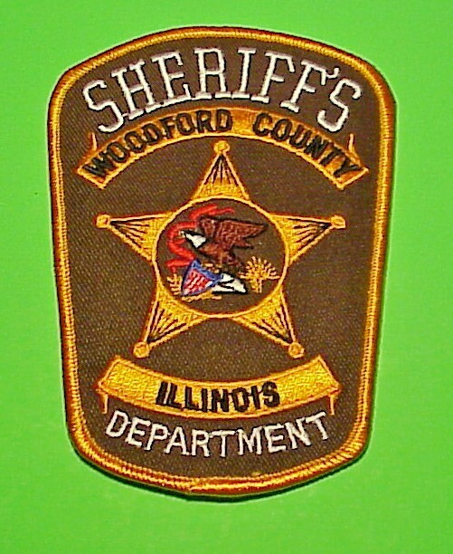 WOODFORD COUNTY  ILLINOIS  IL  SHERIFF  5"  POLICE PATCH   FREE SHIPPING!!!