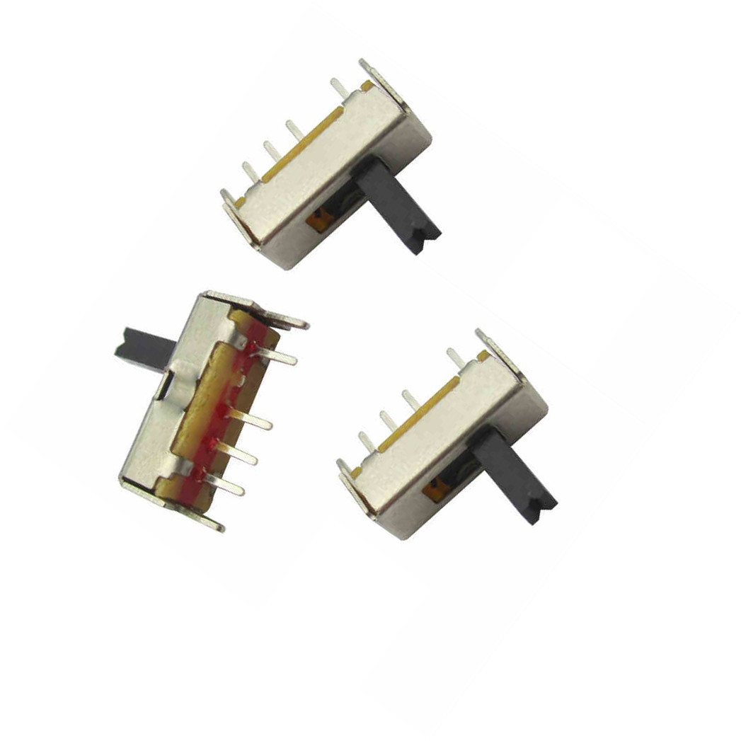 25PCS SS13D07 Slide Switch 1P3T 4Pin W/ Handle 6mm 3 position f DIY Electronic