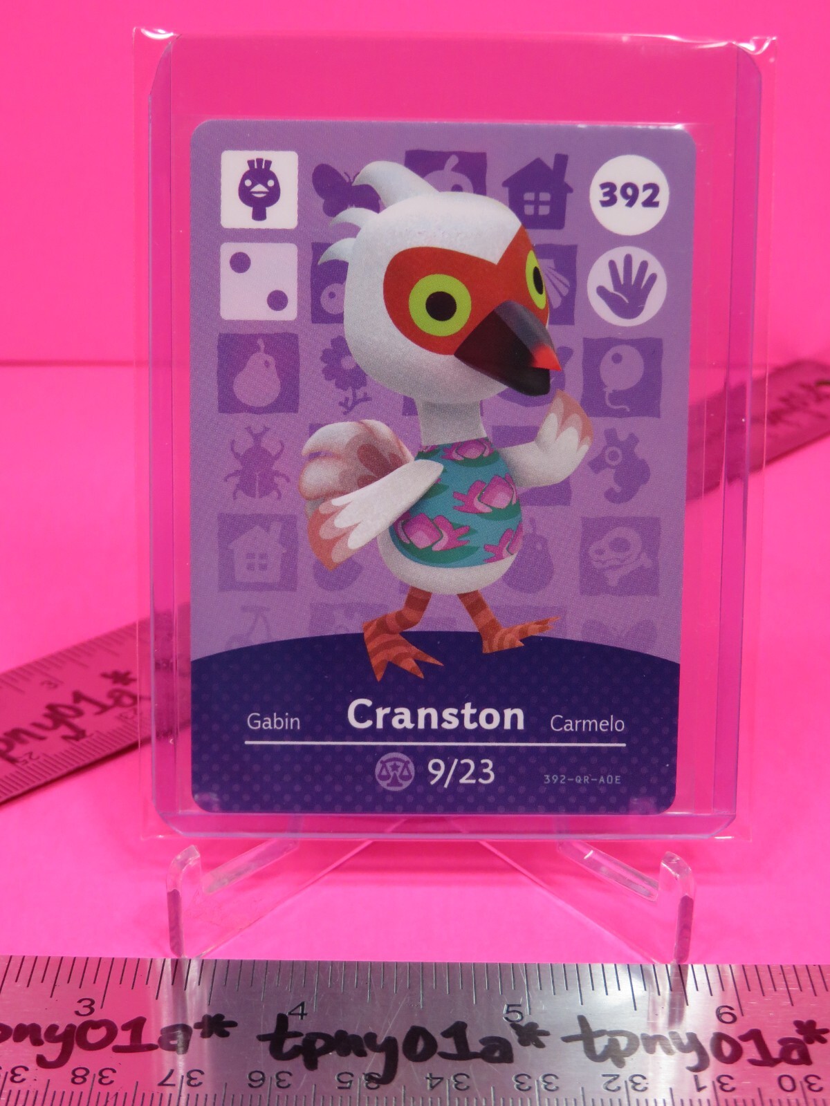 CRANSTON #392 AUTHENTIC US PACK FRESH Animal Crossing Series 4 Amiibo Card BOXWT