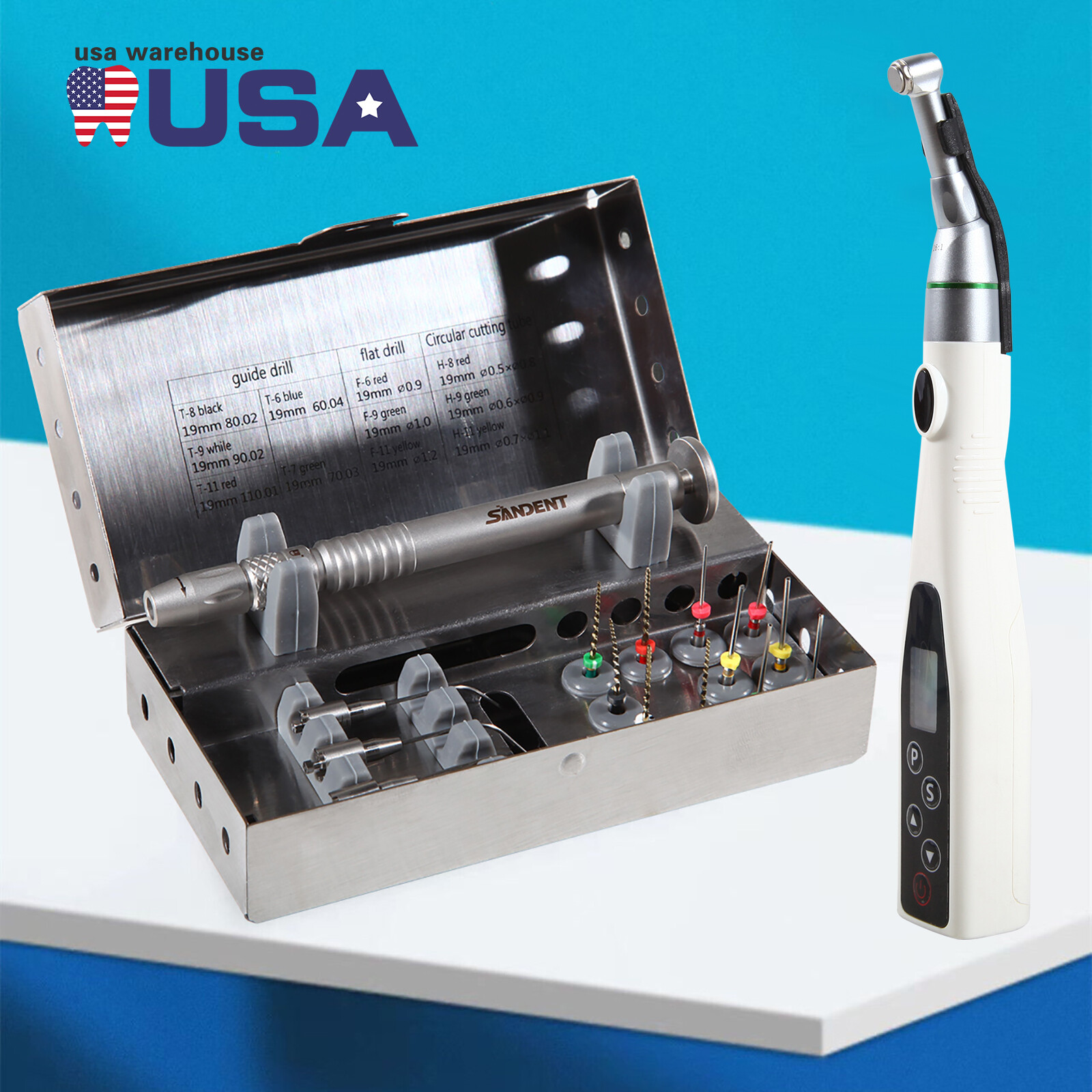 Dental Root Canal File Extractor Broken Files Kit /LED Endo Motor Treatment ns