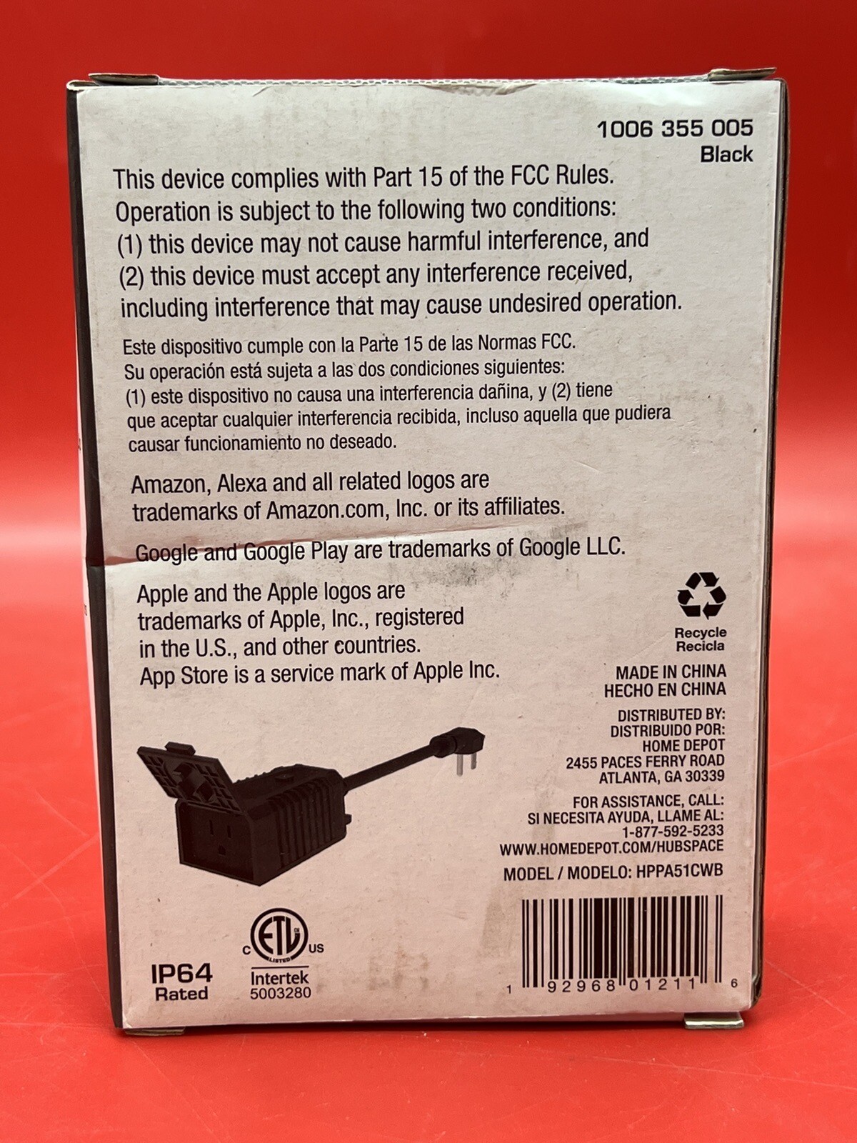 Defiant Smart Outdoor 15a Single Outlet Wi-Fi Bluetooth Plug