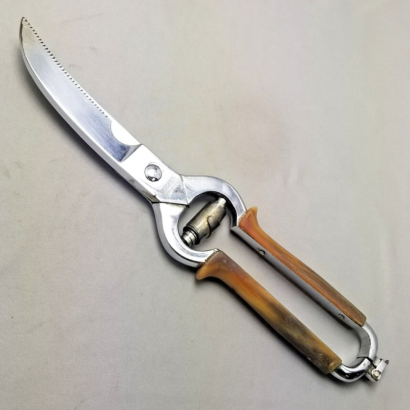 Madison Sales Corp Poultry Shears Solingen Chrome Finish Germany