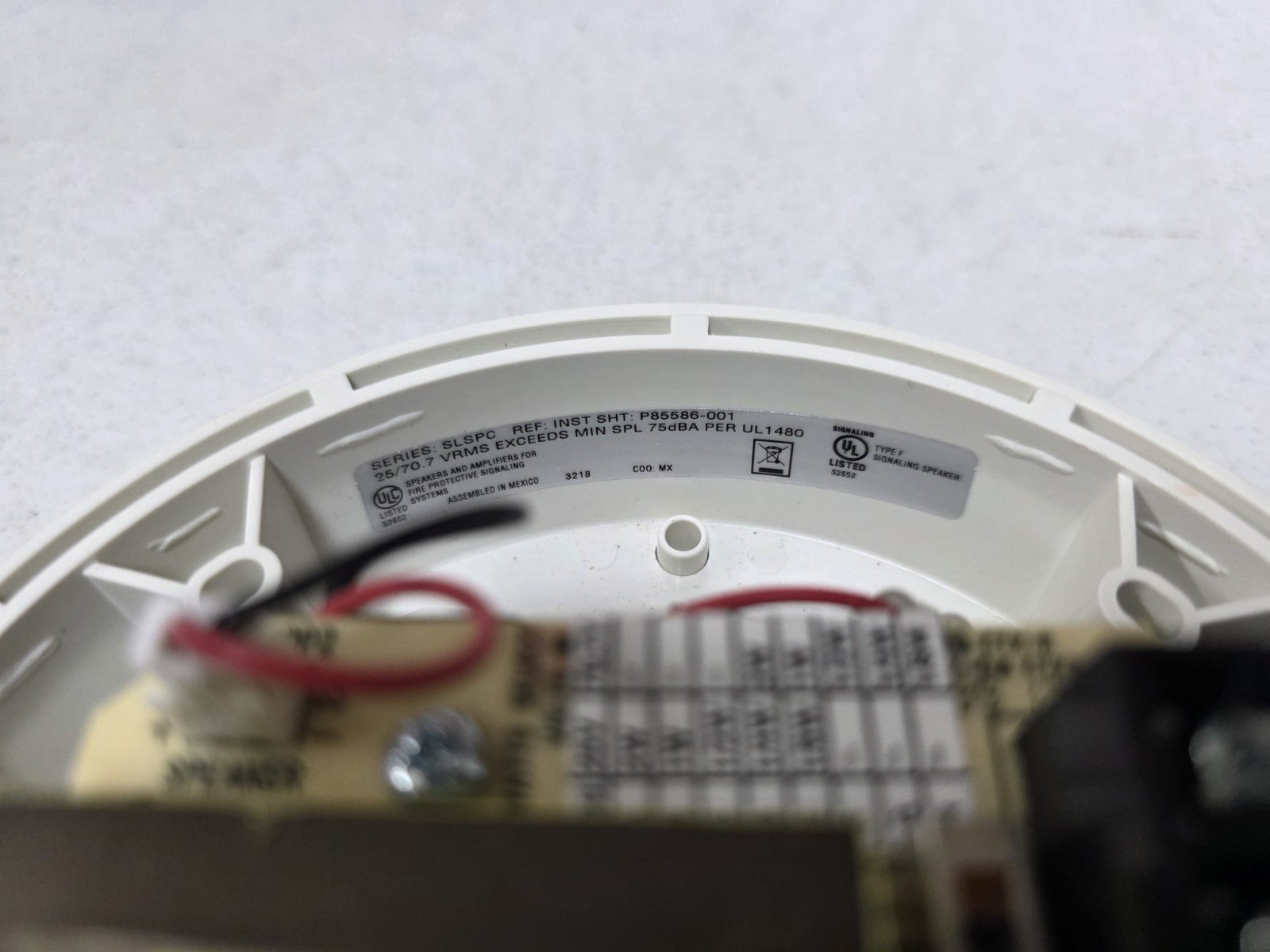 Siemens Series SLSCP Speaker & Amplifier for Fire Protective Signaling Systems