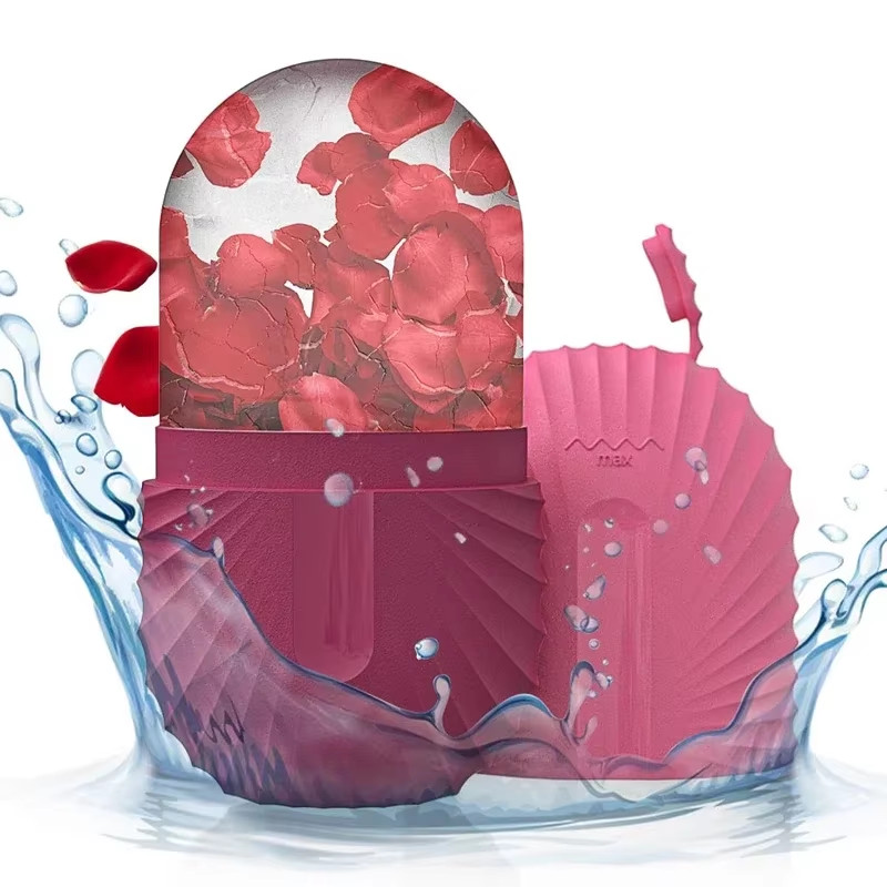 Ice Face Roller Ice Cube Beauty Massage Silicone Ice Mold for Eye Puffiness Ice