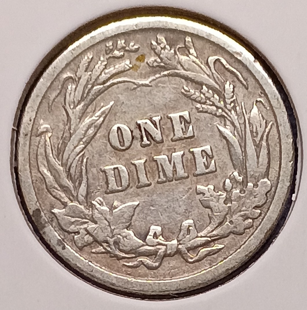 1903 BARBER DIME -- Very Fine- (VF-)