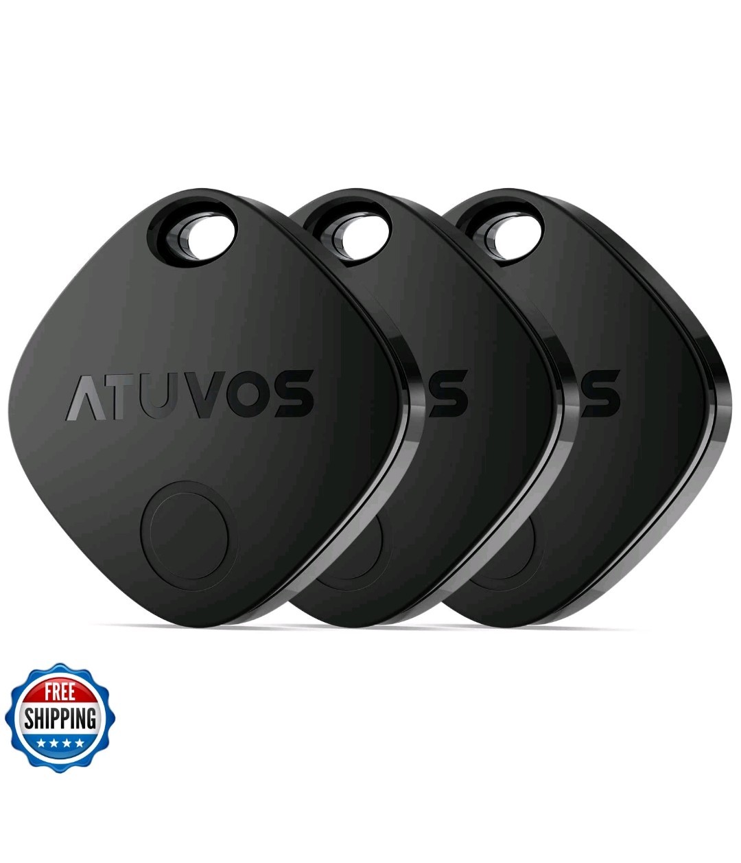 ATUVOS Air Tags-3 Pack Bluetooth Luggage Tracker Works with Apple Find My APP