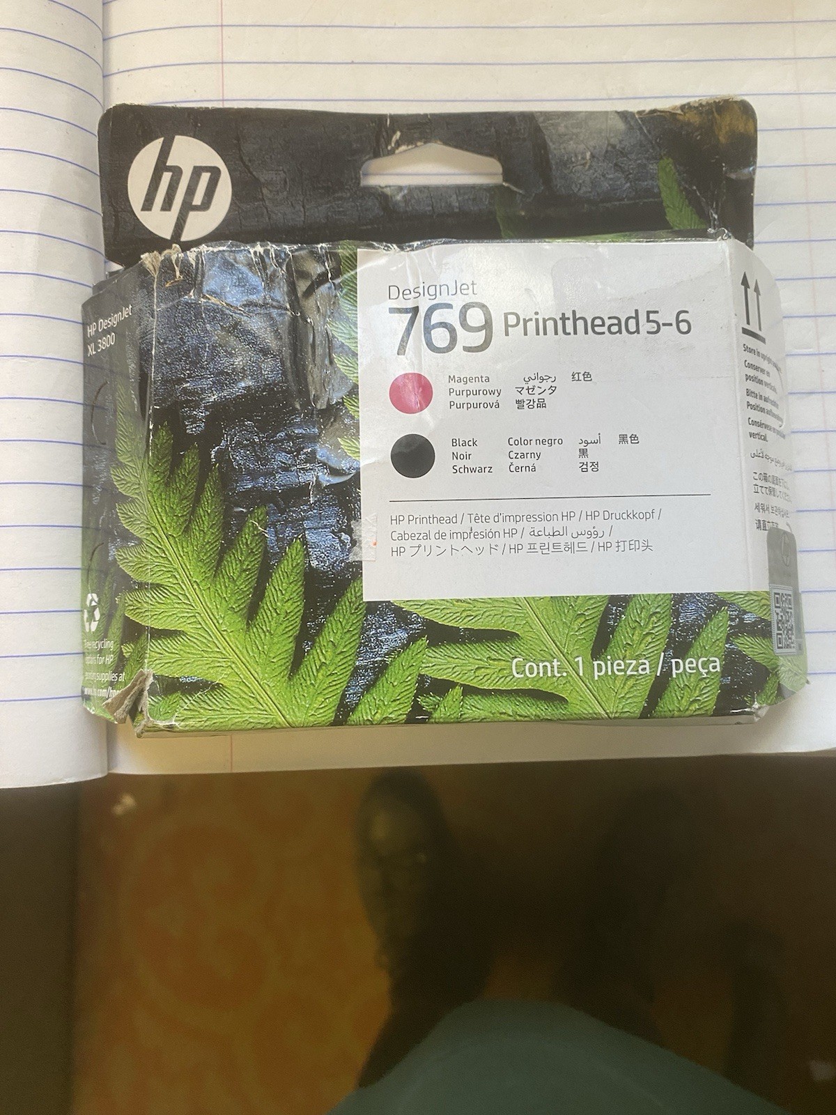 BRAND NEW HP Printhead 5-6 769 Magenta Black 7K5U7A Still factory sealed 2027