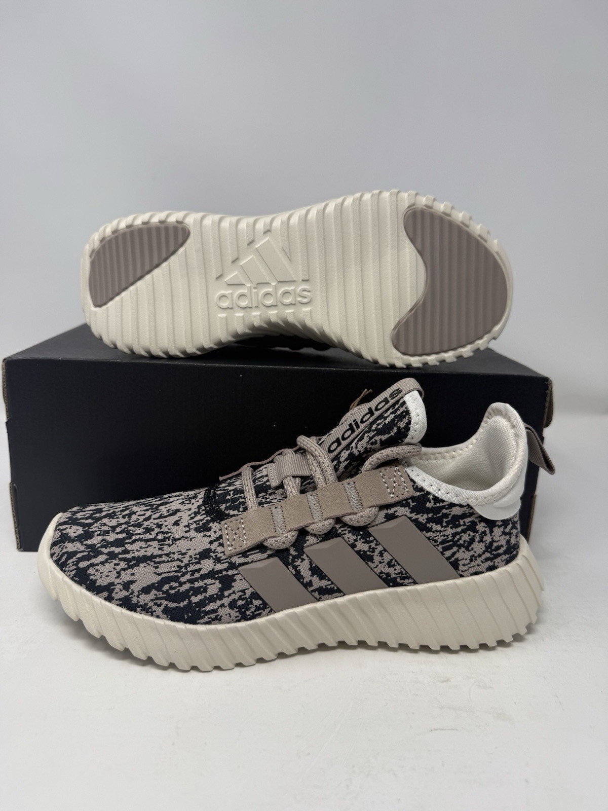 Adidas Kaptir 3.0 Grey Black Camo Lace Up Casual Sneakers JP7694 Women's Sizes