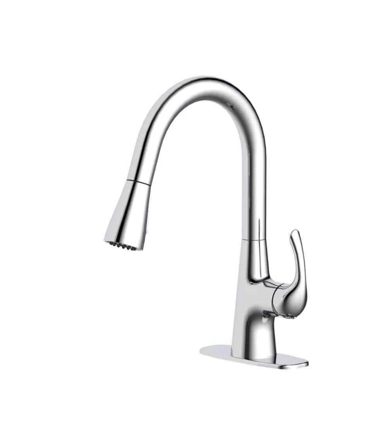 Glacier Bay Clare Single Handle Pull Down Laundry Utility Faucet in Chrome