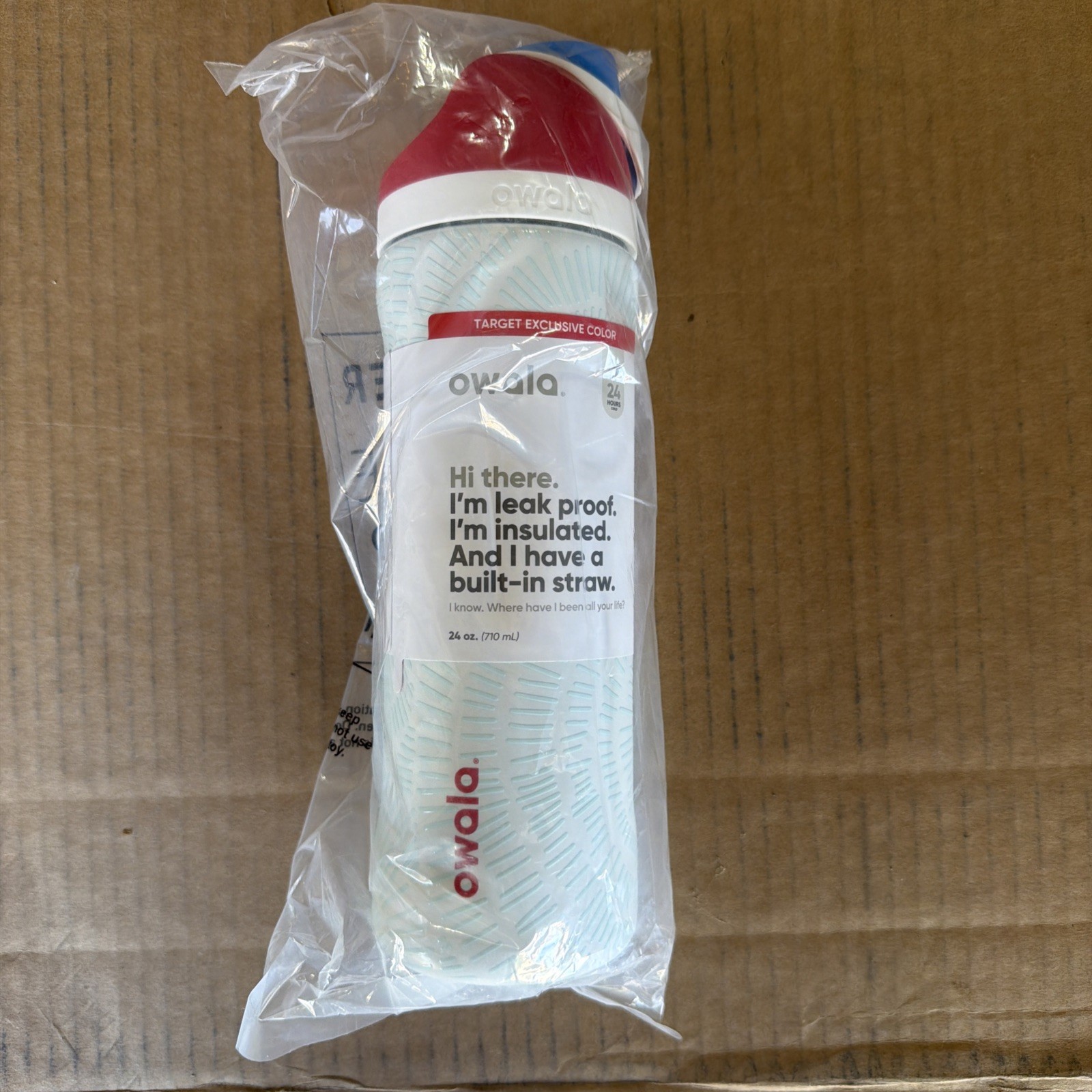 NEW Owala Target Summer Special GITD Edition Red, White, & Boom FreeSip 24oz🎆