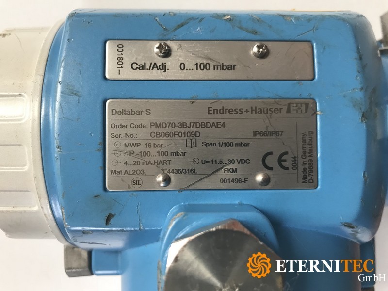 Endress+Hauser Deltabar S PMD70-3BJ7DBDAE4