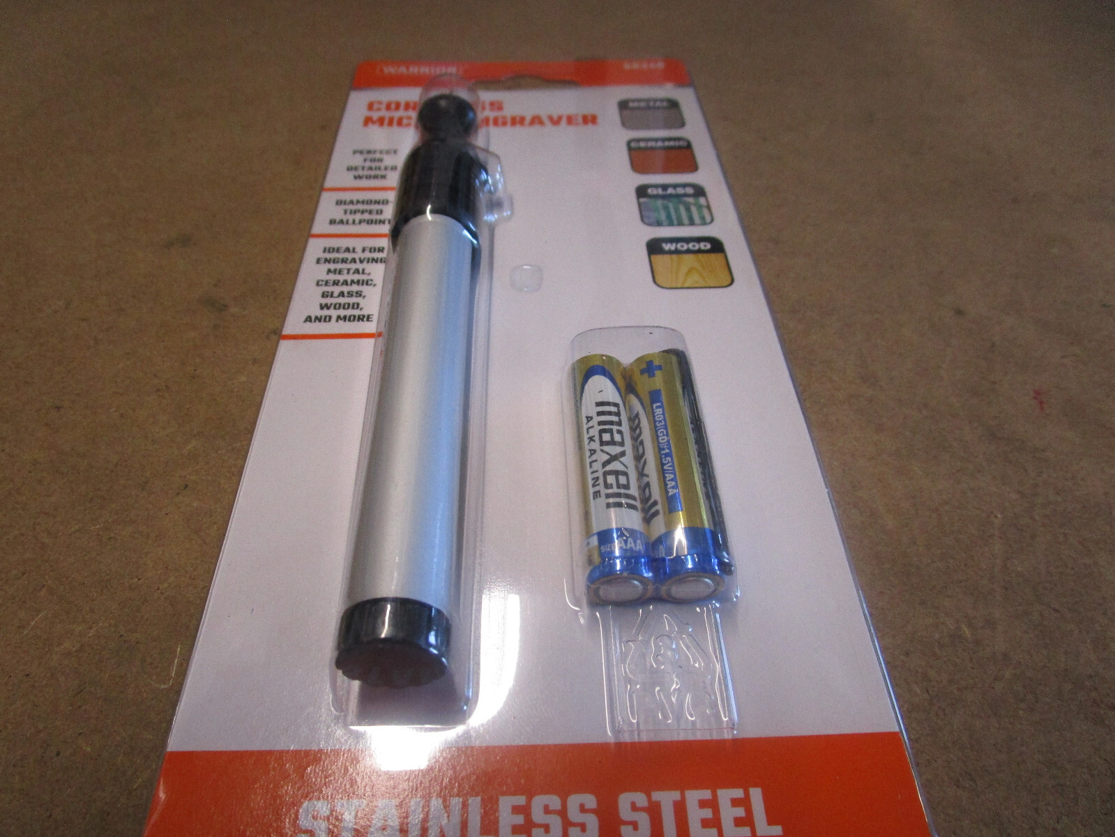Cordless Micro Engraver with Diamond-Tipped Ballpoint