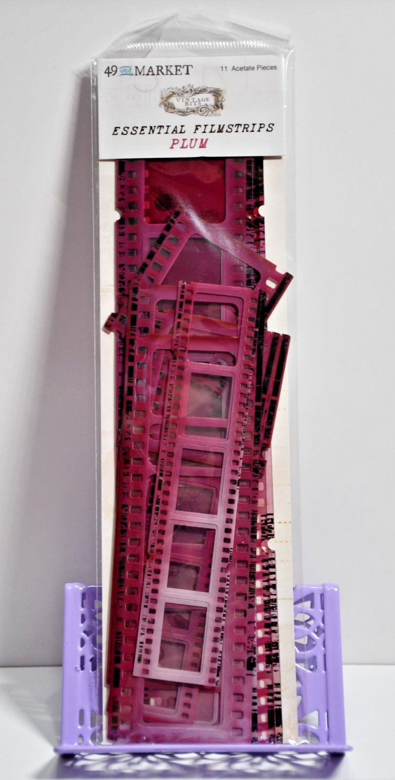 49 and Market Essential Filmstrips Plum – Vintage Bits – 11pcs