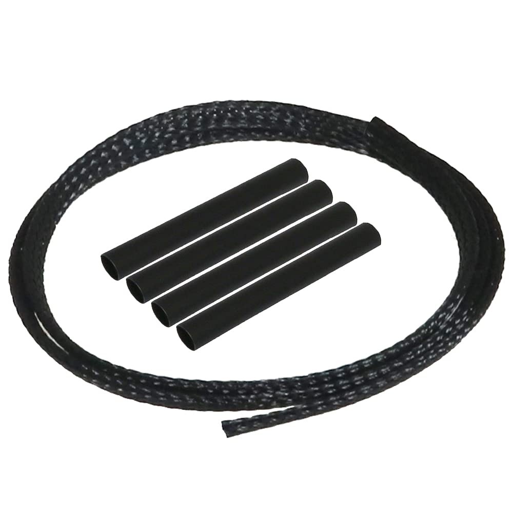 EAGLE RACING 4mm mesh tube (black) 60cm/6mm shrink tube included [#2876-4ME]