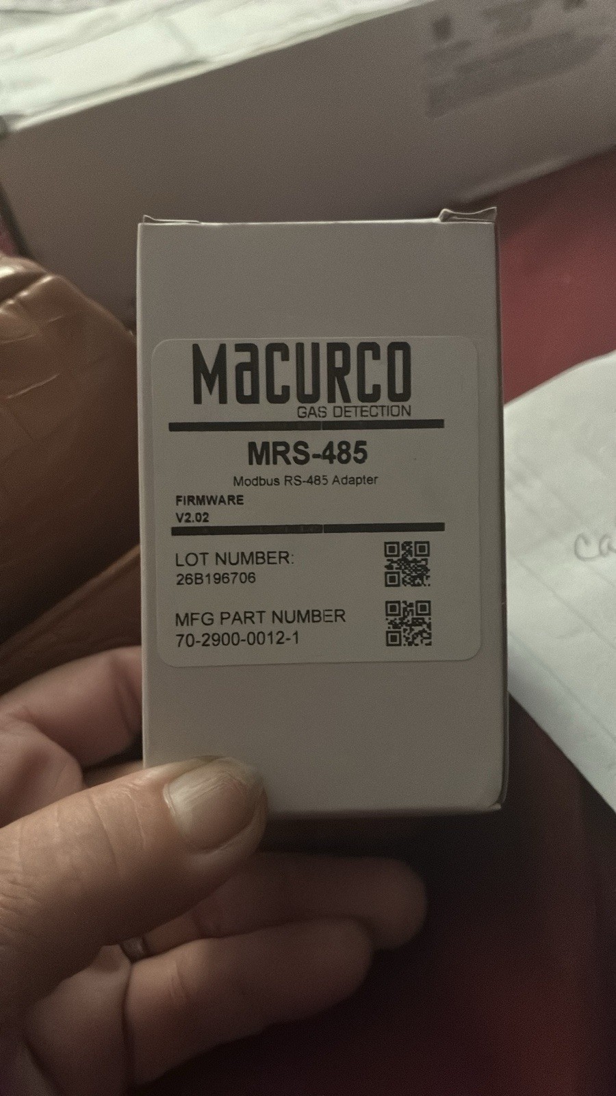 Macurco MRS-485 Modbus RS-485 Adapter 70-2900-0012-1 Gas Detection