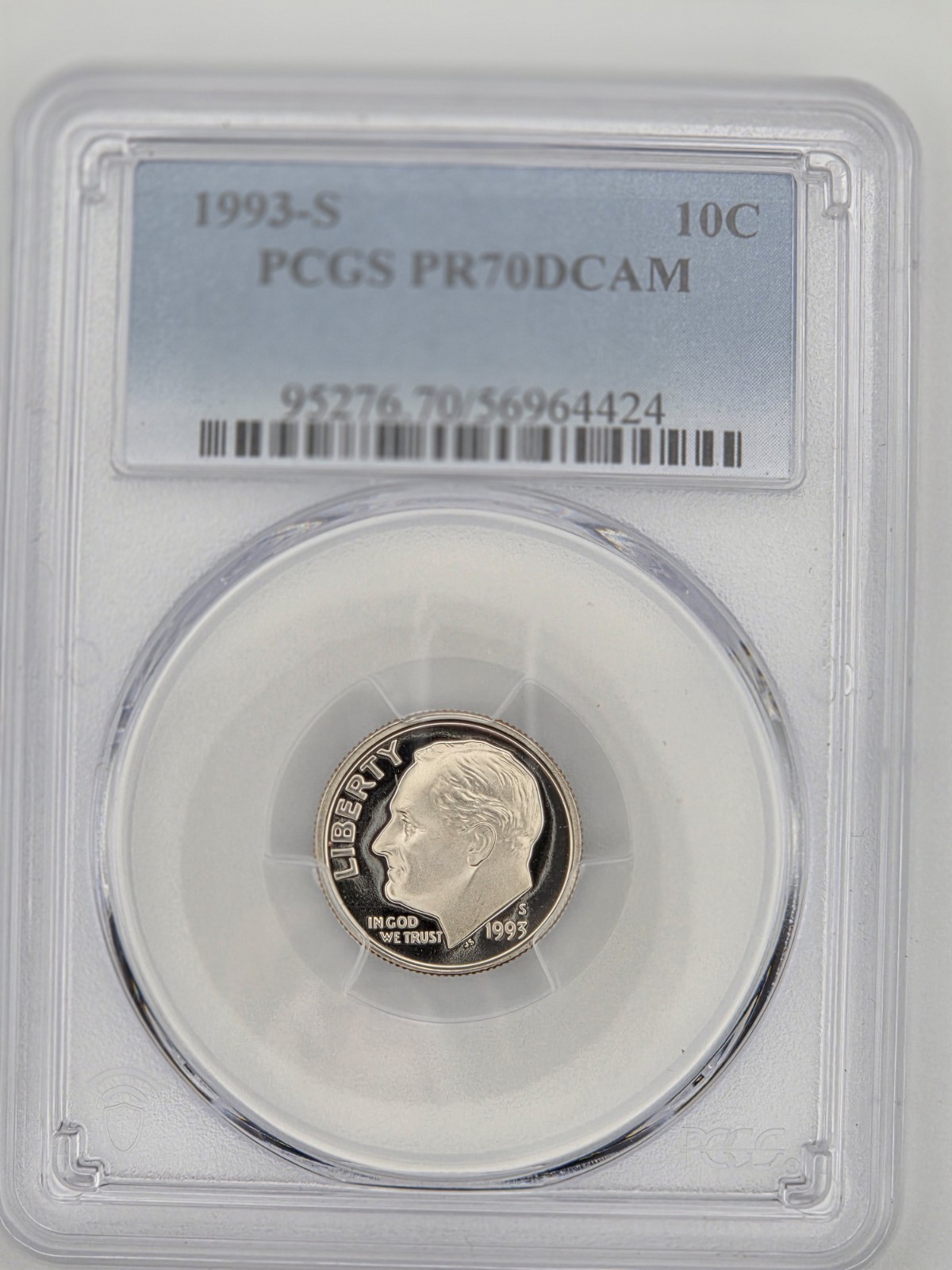 1993 S 10C Roosevelt Dime Proof PCGS PR70DCAM Top Pop Free Shipping