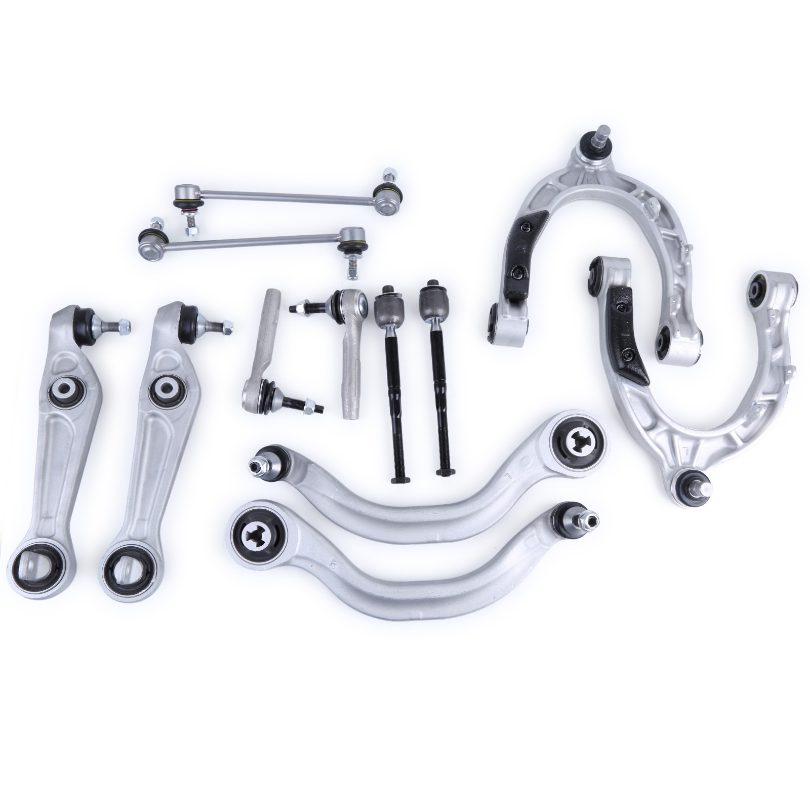 12Pcs Front Control Arm w/ Ball Joint Suspension Kit for 2017-2021 Tesla Model 3