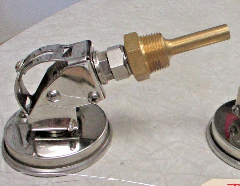 Thermometer Temperature Gauge 50-500F (10-250C), 3" Adj. Face, 6" Stem, 3/4" NPT