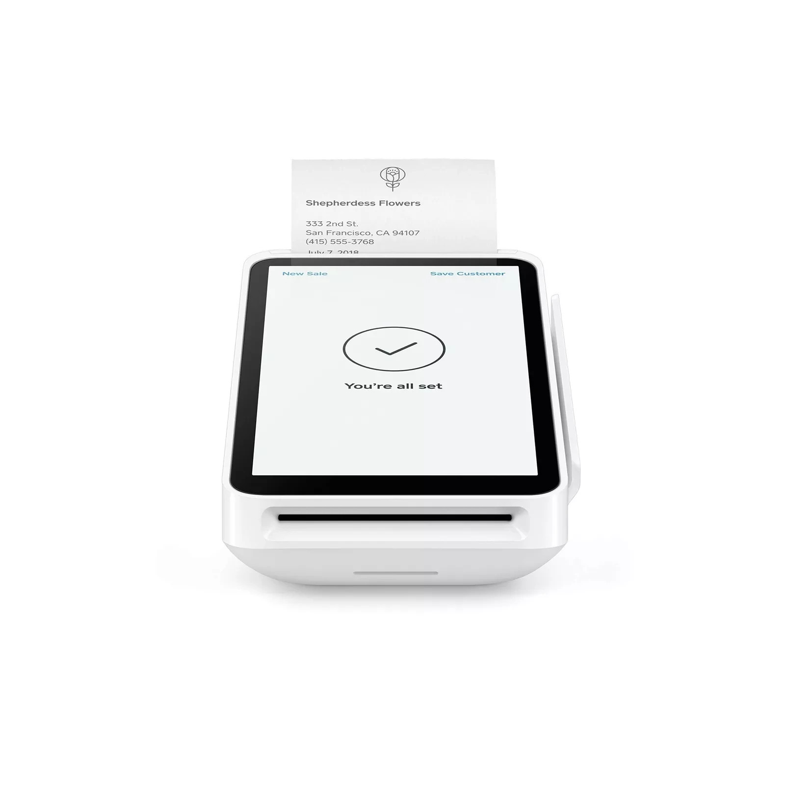 Square Terminal Credit Card Machine White Mobile POS Payment Processing