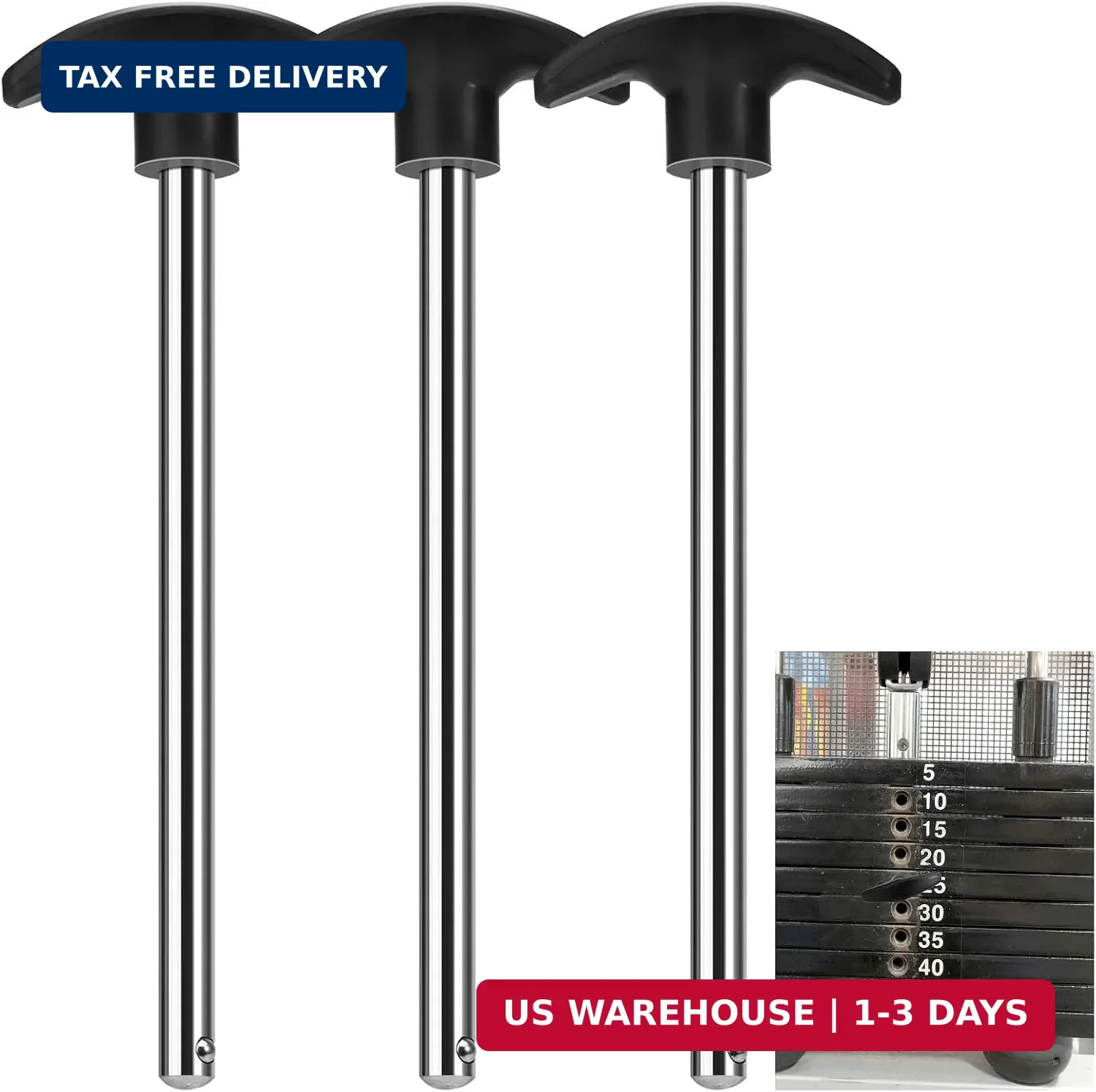 3pcs Weight Stack Pin, Gym Pins for Weight Stack,Weight Lifting Pins for Univers