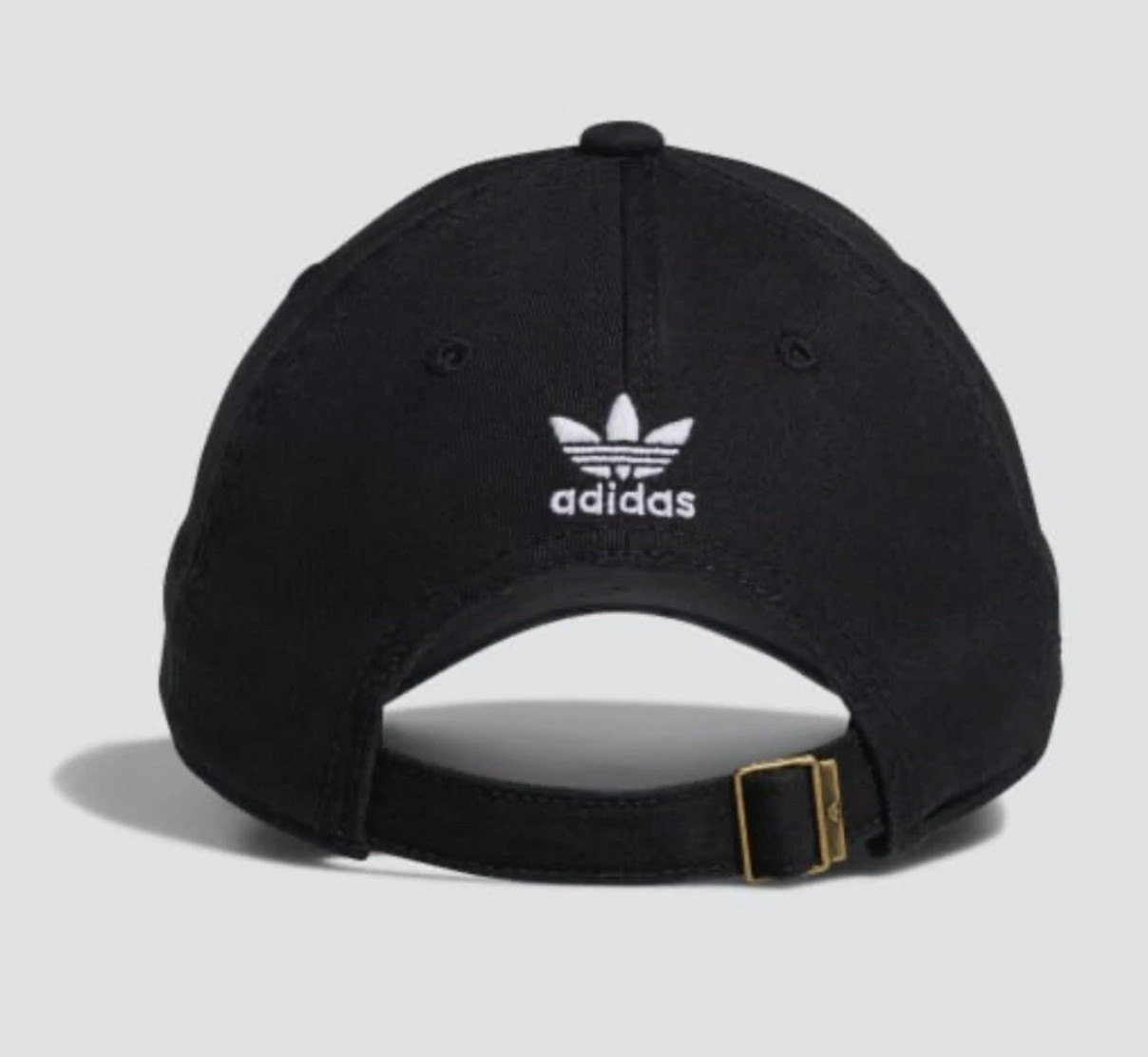 adidas Men’s Black Relaxed Strapback Cap BH7137