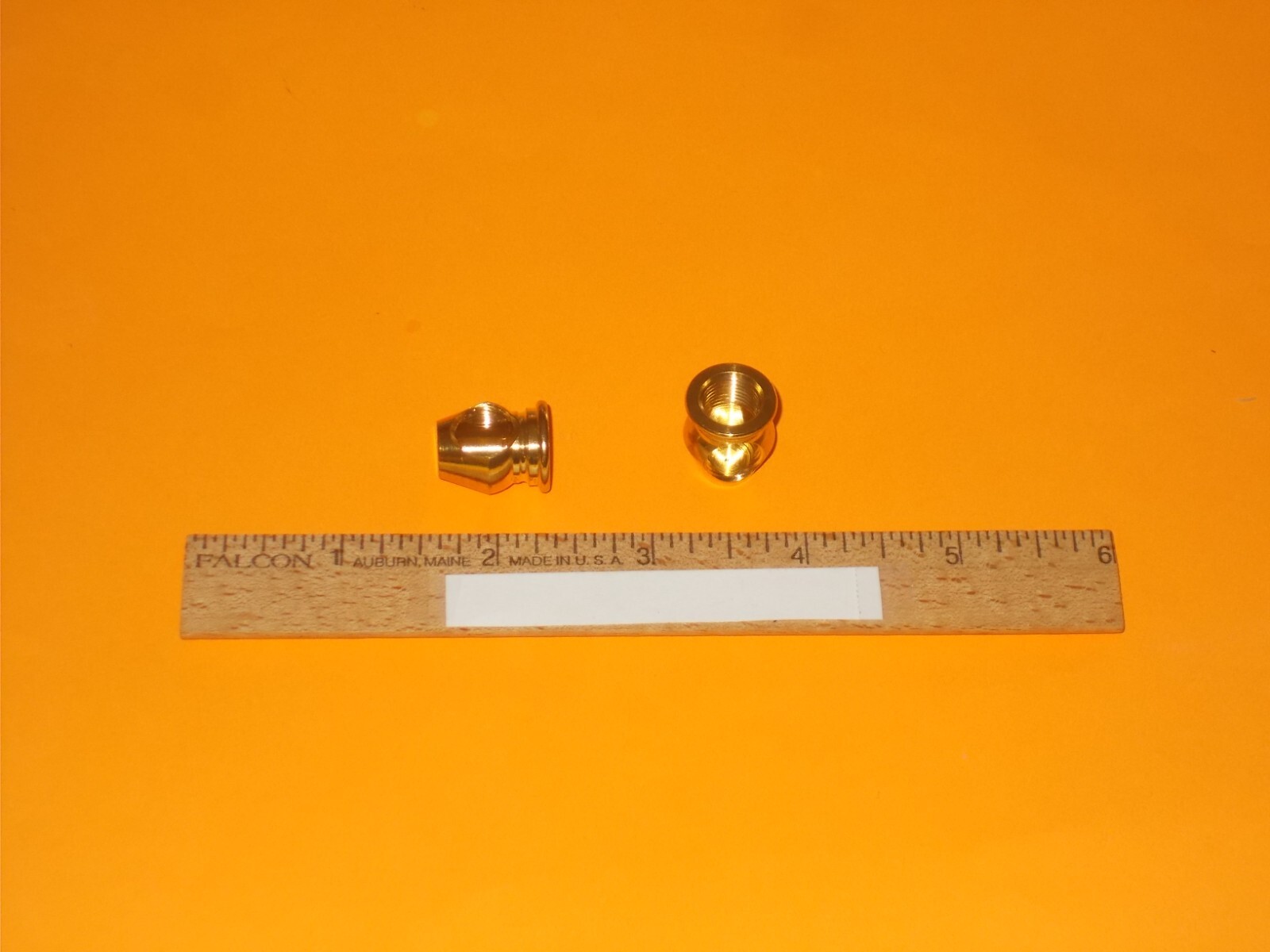 Tobacco Pipe parts & accessories - (1) 2 Way Elbow - Acorn - Brass