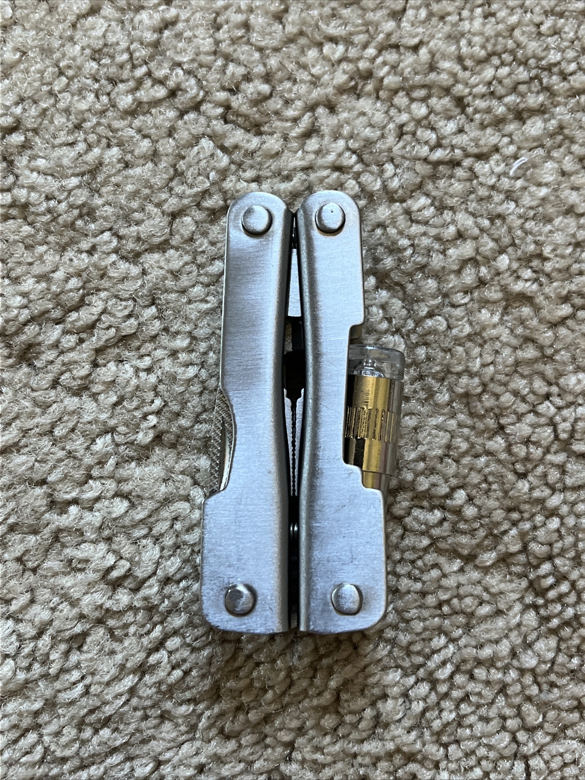 10 Function Mini Stainless Steel Pocket Pliers Knife Multitool w/ LED Flashlight