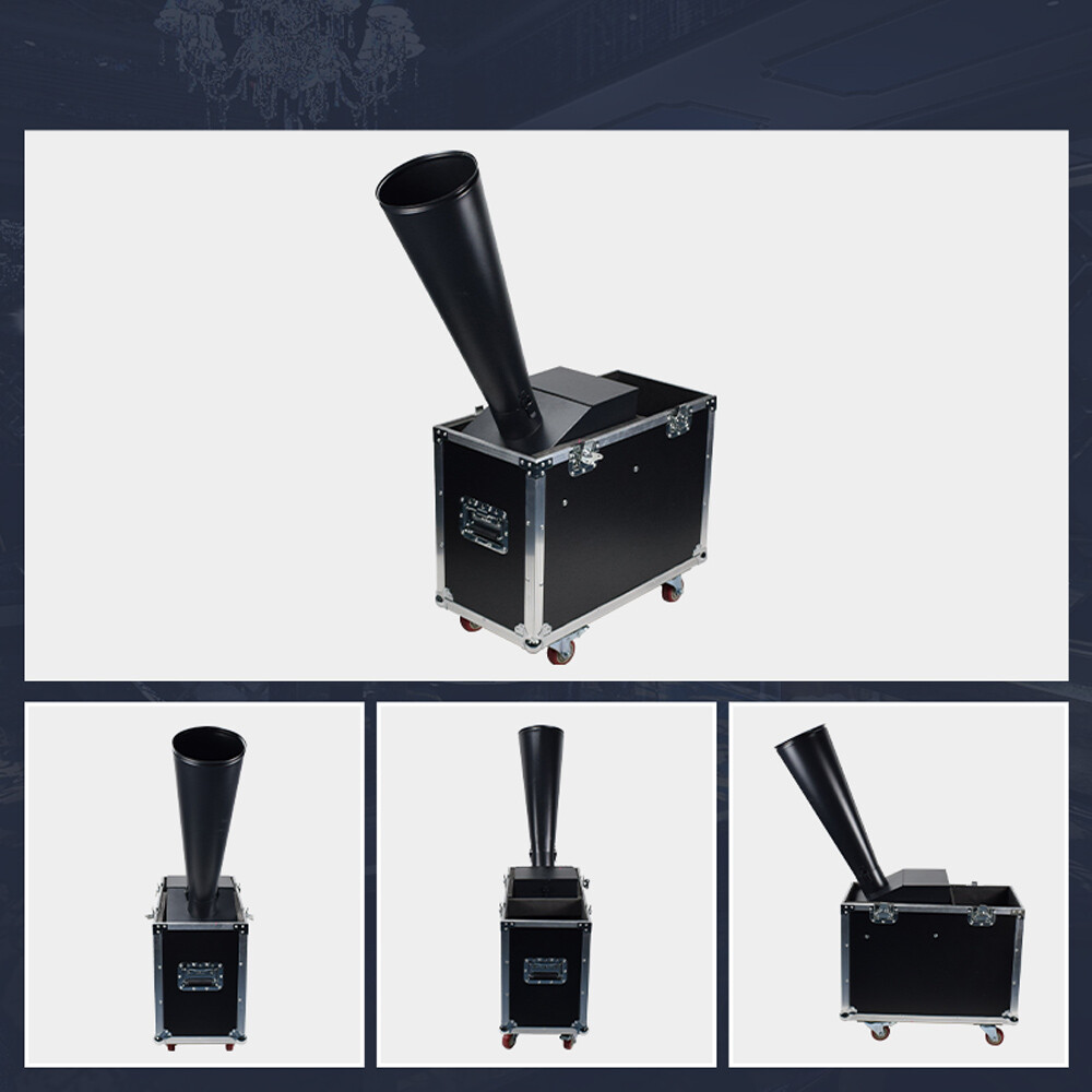 CO2 Confetti Machine with Flight Case Confetti Cannon Blaster Angle Adjusted