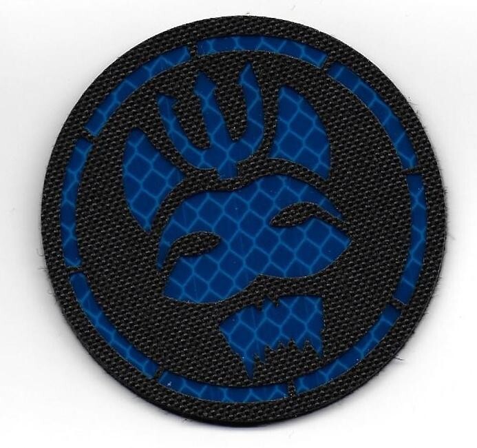 SEAL TEAM BRAVO REFLECTIVE BLUE PATCH mod 2