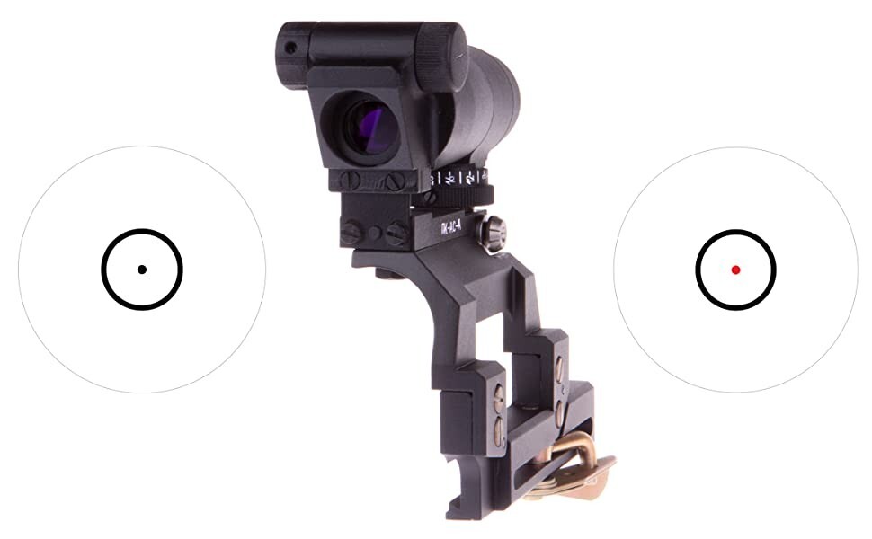 PK-AS V DUAL RED / BLACK DOT SCOPE CENTERED SIDE MOUNT Sight Red Dot AUTHENTIC