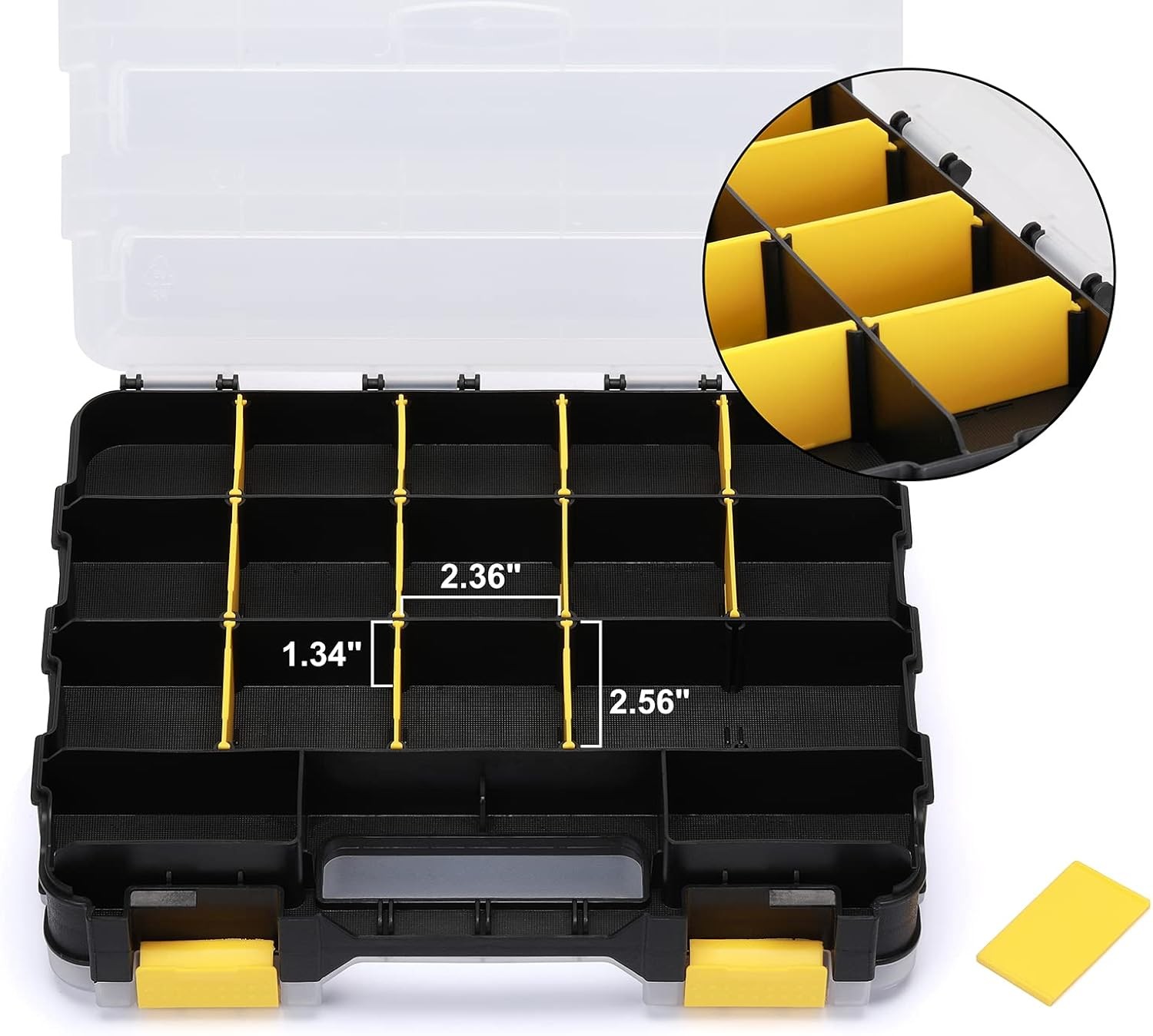Mayouo Double Side Tools Organizer, Customizable Removable Plastic Dividers