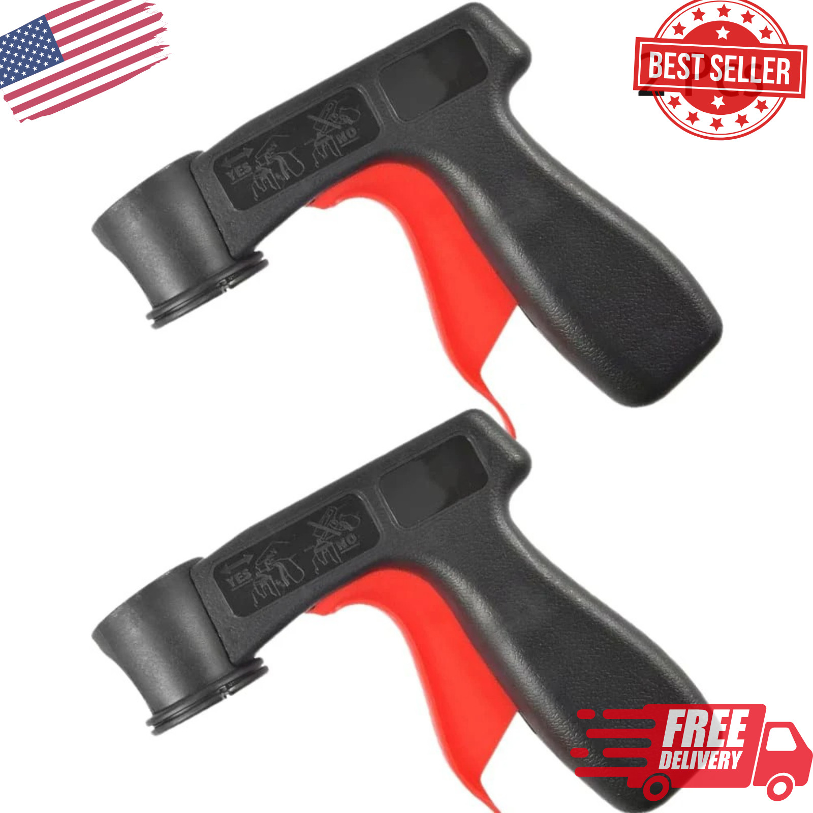 Instant Aerosol Trigger Handle Can-Gun – 2 Pack | Converts Spray Cans into Spray