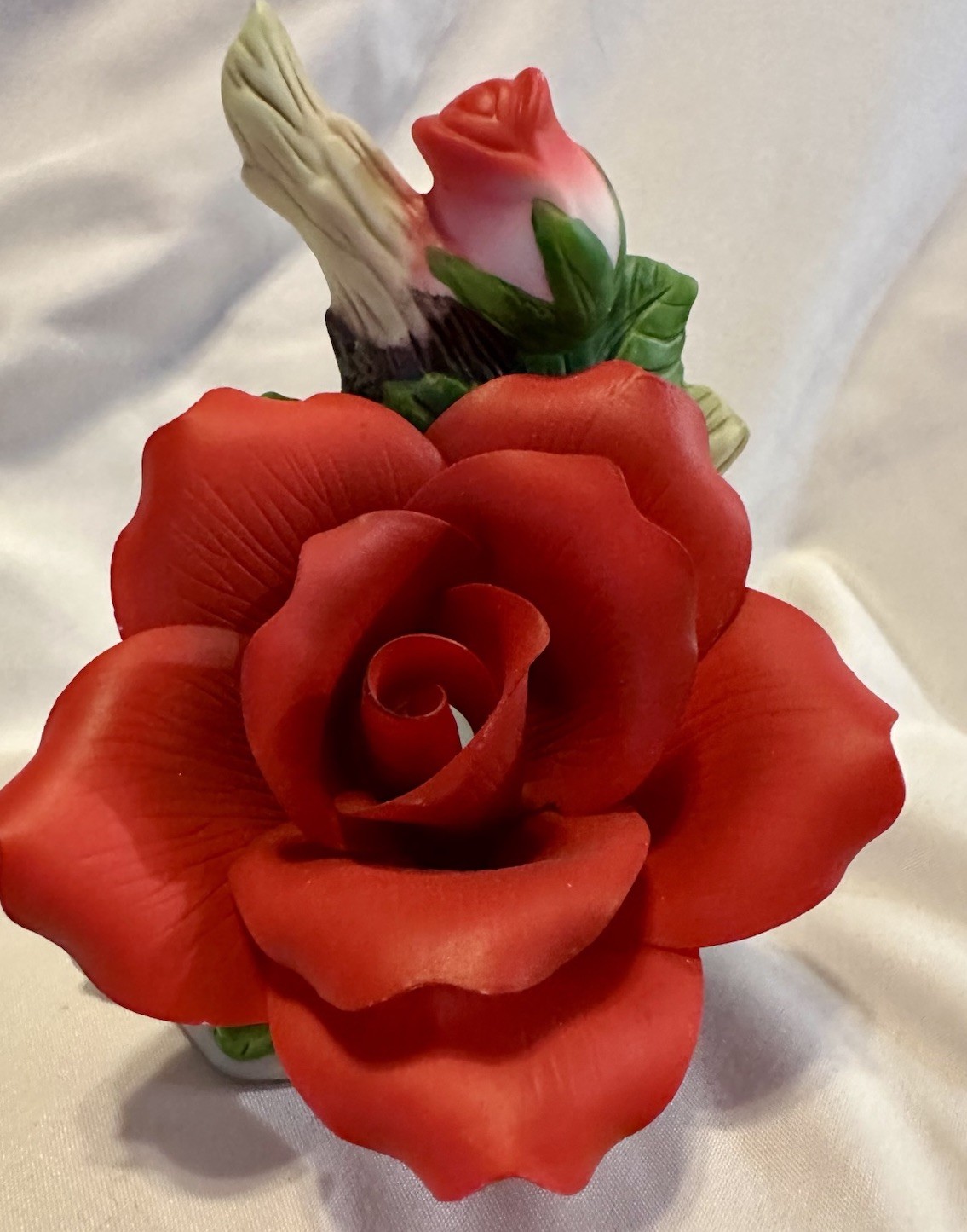 Cosmos Porcelain Red Rose Night Light