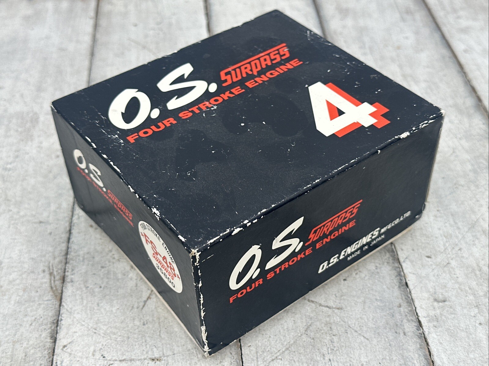 OS Surpass FS-48 4 stroke w/ box model airplane engine