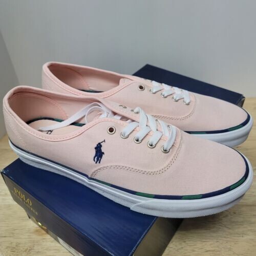 POLO RALPH LAUREN  Keaton PONY  SK-LTL MEN'S SNEAKERS PINK COLOR SIZE 13D NIB